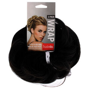 Style-a-do And Mini-do Duo Pack - R4 Midnight Brown by Hairdo 2 Pc Hair Wrap